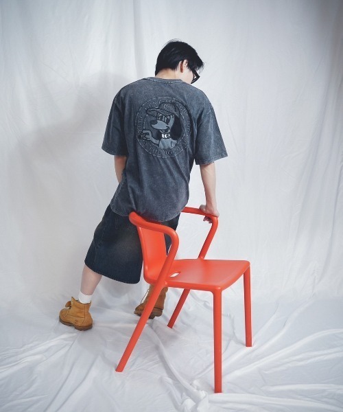 centimeter(センチメーター)の「pigment circle logo tee(Tシャツ/カットソー・メンズ・ブルー/ブラック/ホワイト・MEDIUM/LARGE/X-LARGE)」の20枚目の写真