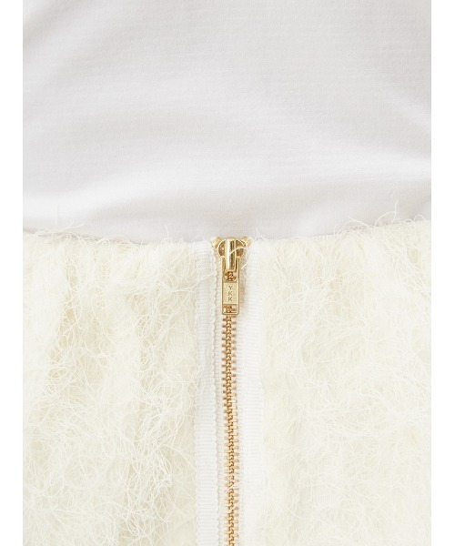 Mila Owen(ミラオーウェン)の「後ゴムフリンジジャカードストレートスカート(スカート・レディース・ブラック/グリーン/ホワイト・1/0)」の11枚目の写真