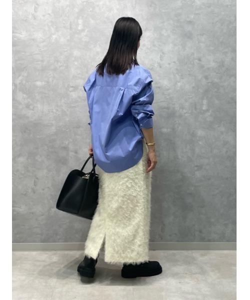 Mila Owen(ミラオーウェン)の「後ゴムフリンジジャカードストレートスカート(スカート・レディース・ブラック/グリーン/ホワイト・1/0)」の17枚目の写真