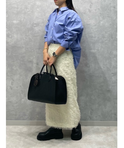 Mila Owen(ミラオーウェン)の「後ゴムフリンジジャカードストレートスカート(スカート・レディース・ブラック/グリーン/ホワイト・1/0)」の16枚目の写真