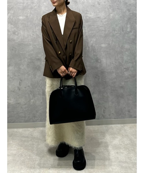 Mila Owen(ミラオーウェン)の「後ゴムフリンジジャカードストレートスカート(スカート・レディース・ブラック/グリーン/ホワイト・1/0)」の18枚目の写真