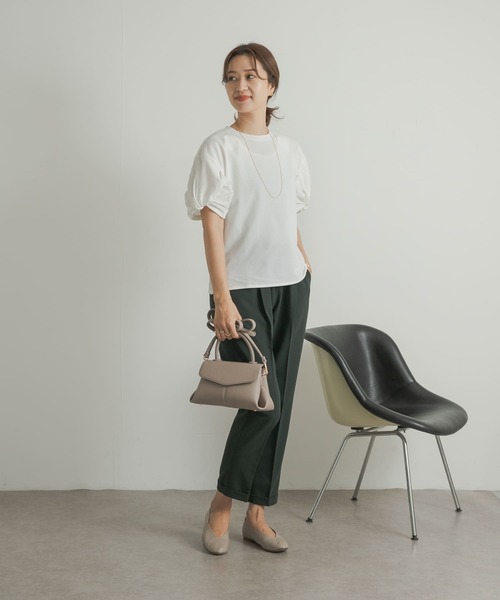 URBAN RESEARCH DOORS(アーバンリサーチドアーズ)の「ツイストスリーブプルオーバー(Tシャツ/カットソー・レディース・ネイビー/オフホワイト・MEDIUM)」の11枚目の写真