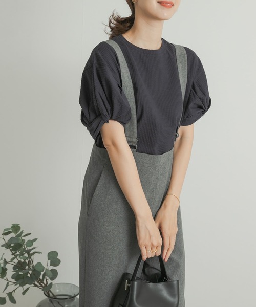 URBAN RESEARCH DOORS(アーバンリサーチドアーズ)の「ツイストスリーブプルオーバー(Tシャツ/カットソー・レディース・ネイビー/オフホワイト・MEDIUM)」の13枚目の写真