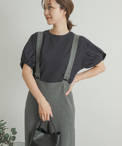 URBAN RESEARCH DOORS(アーバンリサーチドアーズ)の「ツイストスリーブプルオーバー(Tシャツ/カットソー・レディース・ネイビー/オフホワイト・MEDIUM)」の17枚目の写真