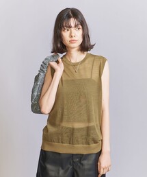 BEAUTY&YOUTH UNITED ARROWS | ウールブレンド シアーノースリーブ(ニット/セーター)
