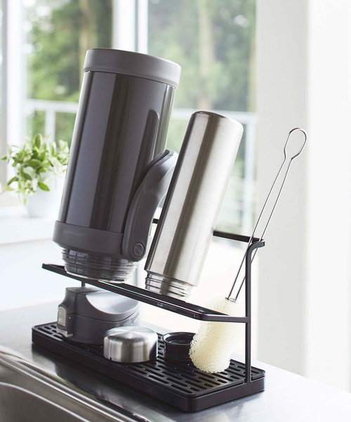 Cloveru MUJI 24 TANK 2点セット tower】 ワイドジャグボトルスタンド（キッチン収納）｜tower