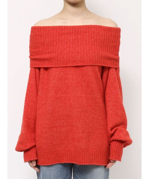 Ungrid（アングリッド）の「オフショルルーズニット（ニット/セーター・レディース・ブラウン/レッド/グレー・FREE）」の22枚目の写真