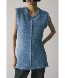 STYLEMIXER | ツイードニットトップ(タンクトップ)