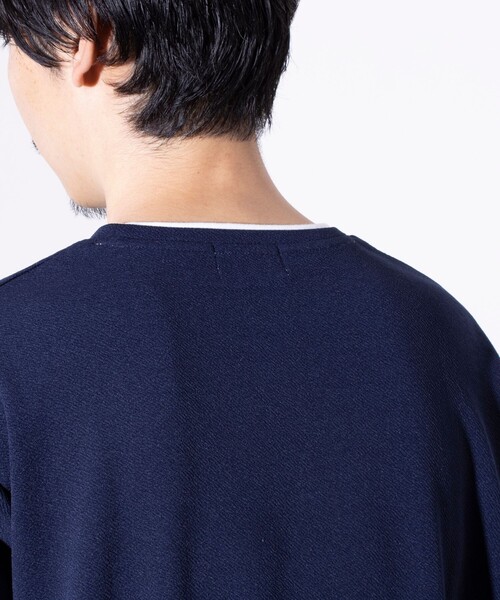 GLOSTER(グロスター)の「【GLOSTER/グロスター】ふくれ フェイクレイヤード クルーネック 半袖 Tシャツ(Tシャツ/カットソー・メンズ・ホワイト/ネイビー/サックスブルー・M/L/S)」の12枚目の写真