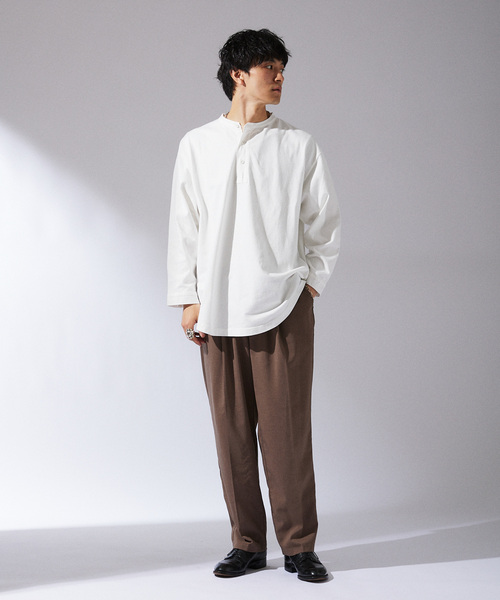 【ARMY TWILL】別注 ヘンリーネック ロングスリーブTシャツ ARMY TWILL（アーミーツイル）の「【ARMY TWILL / アーミー