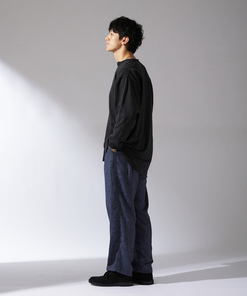 ARMY TWILL（アーミーツイル）の「ARMY TWILL / アーミーツイル 別注 ヘンリーネック ロングスリーブTシャツ（Tシャツ/カットソー・メンズ・ホワイト/ベージュ/ブラック・LARGE/MEDIUM）」の8枚目の写真