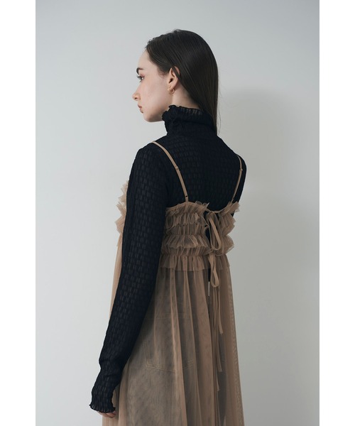 Limue（リミュ）の「カットレーストップス（Tシャツ/カットソー・レディース・イエロー/アイボリー/ブラック・FREE）」の12枚目の写真