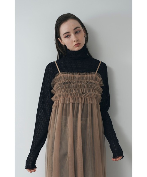 Limue（リミュ）の「カットレーストップス（Tシャツ/カットソー・レディース・イエロー/アイボリー/ブラック・FREE）」の13枚目の写真