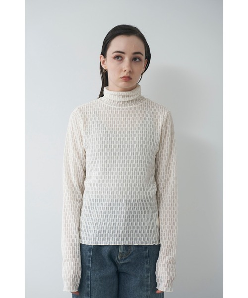 Limue（リミュ）の「カットレーストップス（Tシャツ/カットソー・レディース・イエロー/アイボリー/ブラック・FREE）」の5枚目の写真