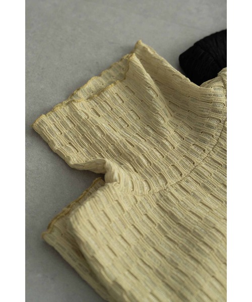 Limue（リミュ）の「カットレーストップス（Tシャツ/カットソー・レディース・イエロー/アイボリー/ブラック・FREE）」の15枚目の写真