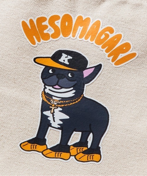 Kinetics（キネティクス）の「KINETICS 小山ゆうじろう×伊藤商店×Kinetics HESOMAGARI TOTE BAG SMALL（キネティクス へそまがり トートバッグ スモール）（トートバッグ・メンズ・アイボリー・FREE）」の4枚目の写真