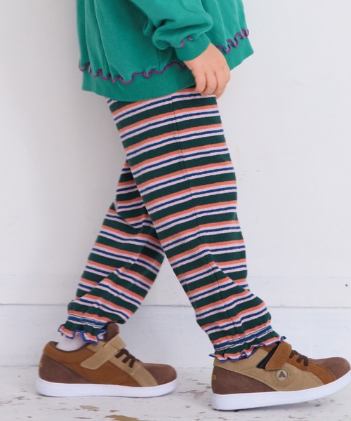 HOGAN RANCH WEAR（ホーガンランチウエア）の「パイルキャンディロングパンツ（その他パンツ・キッズ・ミント/グリーン/ピンク/レッド/ライトブルー/オフホワイト・80/90/100/110/120）」の3枚目の写真