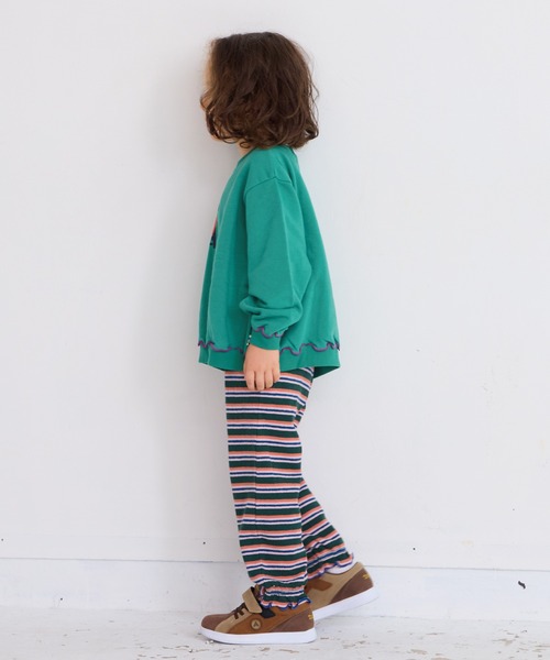 HOGAN RANCH WEAR（ホーガンランチウエア）の「パイルキャンディロングパンツ（その他パンツ・キッズ・ミント/グリーン/ピンク/レッド/ライトブルー/オフホワイト・80/90/100/110/120）」の8枚目の写真