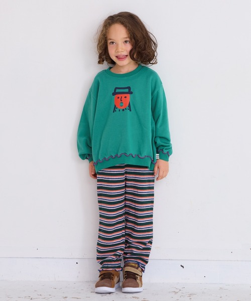 HOGAN RANCH WEAR（ホーガンランチウエア）の「パイルキャンディロングパンツ（その他パンツ・キッズ・ミント/グリーン/ピンク/レッド/ライトブルー/オフホワイト・80/90/100/110/120）」の9枚目の写真