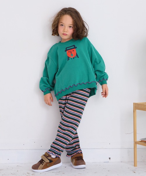 HOGAN RANCH WEAR（ホーガンランチウエア）の「パイルキャンディロングパンツ（その他パンツ・キッズ・ミント/グリーン/ピンク/レッド/ライトブルー/オフホワイト・80/90/100/110/120）」の11枚目の写真