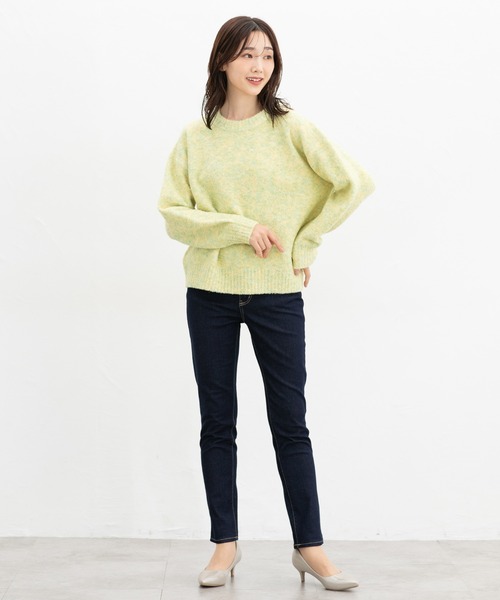 Honeys(ハニーズ)の「スリムデニムスキニー(股下70cm)(デニムパンツ・レディース・ブラック/ワンウォッシュ・LL/SS/S/M/L)」の9枚目の写真