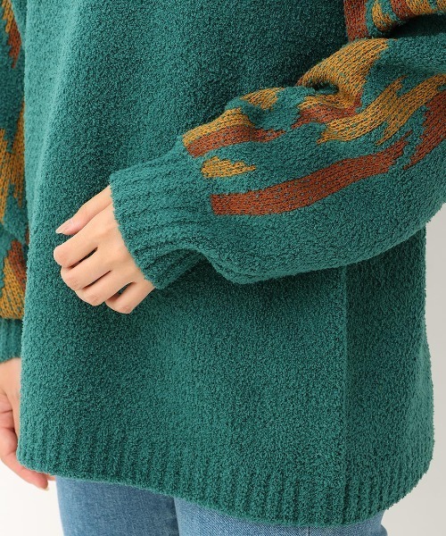 チチカカ（チチカカ）の「モールナバホニットプルオーバー（ニット/セーター・レディース・アイボリー/ブラック/グリーン・FREE）」の18枚目の写真