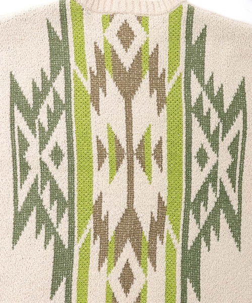 チチカカ（チチカカ）の「モールナバホニットプルオーバー（ニット/セーター・レディース・アイボリー/ブラック/グリーン・FREE）」の19枚目の写真