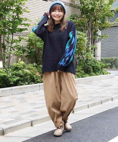 チチカカ（チチカカ）の「モールナバホニットプルオーバー（ニット/セーター・レディース・アイボリー/ブラック/グリーン・FREE）」の8枚目の写真