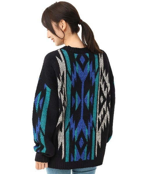 チチカカ（チチカカ）の「モールナバホニットプルオーバー（ニット/セーター・レディース・アイボリー/ブラック/グリーン・FREE）」の16枚目の写真