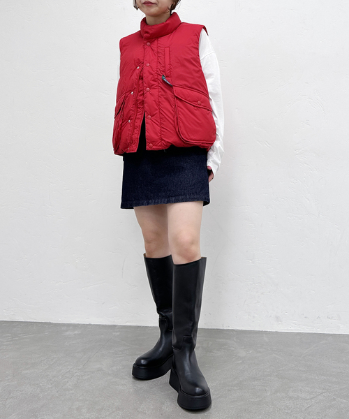 【セール】ウエストリボンデニムミニスカート（スカート）｜U by SPICK&SPAN（ユーバイスピックアンドスパン）