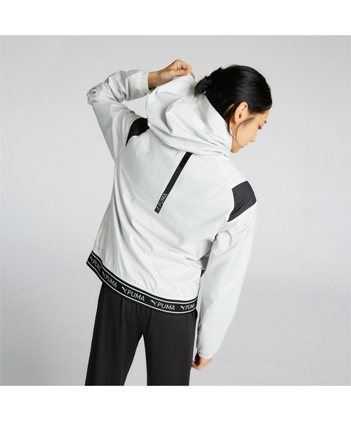 PUMA（プーマ）の「PUMA プーマ ウィメンズ トレーニング FOUNDATION ブラッシュド トリコット ウ（ブルゾン・レディース・ブラック/グレー系その他・LARGE/MEDIUM/SMALL/X-LARGE）」の3枚目の写真