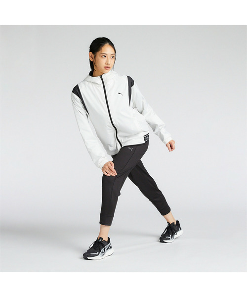 PUMA（プーマ）の「PUMA プーマ ウィメンズ トレーニング FOUNDATION ブラッシュド トリコット ウ（ブルゾン・レディース・ブラック/グレー系その他・LARGE/MEDIUM/SMALL/X-LARGE）」の4枚目の写真