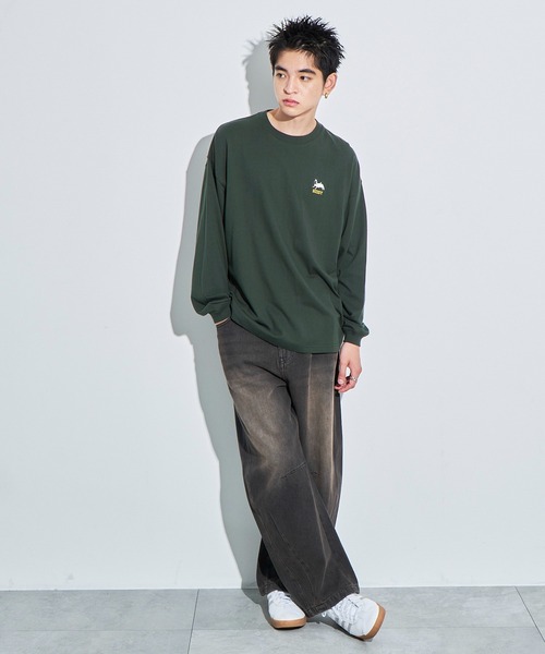 WEGO（ウィゴー）の「WEGO/アニマルワンポイントT（Tシャツ/カットソー・メンズ・ブラック/ダークグリーン/ホワイト系その他/ホワイト・MEDIUM/LARGE）」の18枚目の写真