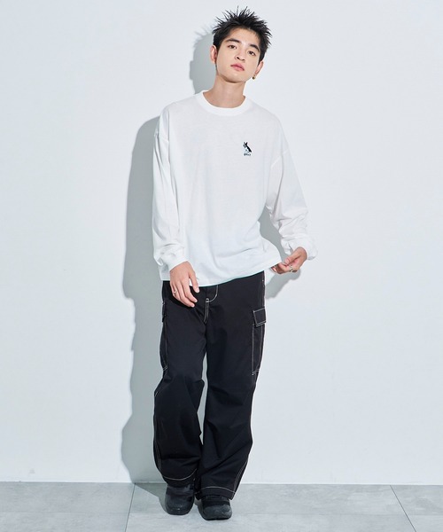 WEGO（ウィゴー）の「WEGO/アニマルワンポイントT（Tシャツ/カットソー・メンズ・ブラック/ダークグリーン/ホワイト系その他/ホワイト・MEDIUM/LARGE）」の16枚目の写真