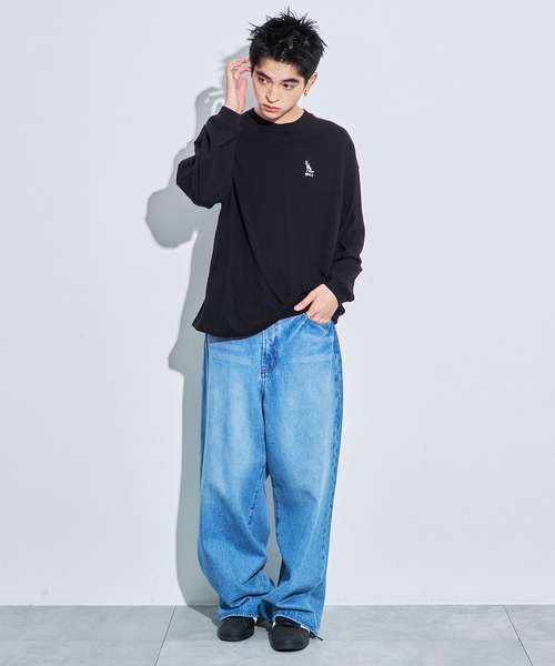 WEGO（ウィゴー）の「WEGO/アニマルワンポイントT（Tシャツ/カットソー・メンズ・ブラック/ダークグリーン/ホワイト系その他/ホワイト・MEDIUM/LARGE）」の17枚目の写真
