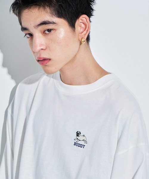 WEGO（ウィゴー）の「WEGO/アニマルワンポイントT（Tシャツ/カットソー・メンズ・ブラック/ダークグリーン/ホワイト系その他/ホワイト・MEDIUM/LARGE）」の19枚目の写真