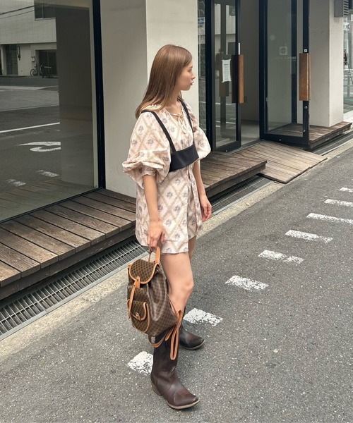 ベスト ジレ オーバーサイズビスチェ「SANSeLF」sanw24a027 レディース SANSeLF（サンセルフ）の「オーバーサイズビスチェ【SANSeLF