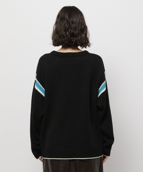 niko and...（ニコアンド）の「アンチピリングラインプルオーバー（ニット/セーター・レディース・パープル/グレー/ブラック/アイボリー・MEDIUM/LARGE）」の19枚目の写真