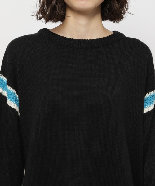 niko and...（ニコアンド）の「アンチピリングラインプルオーバー（ニット/セーター・レディース・パープル/グレー/ブラック/アイボリー・MEDIUM/LARGE）」の20枚目の写真