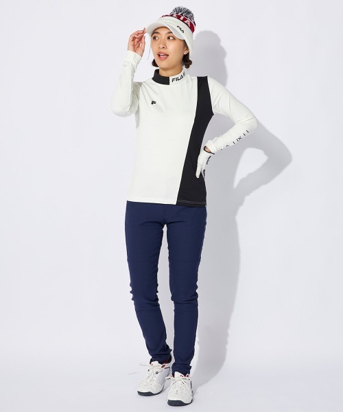 FILA GOLF/フィラゴルフ】レディース長袖モックネックシャツ