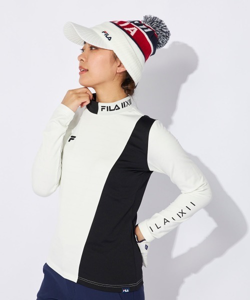 FILA GOLF/フィラゴルフ】レディース長袖モックネックシャツ