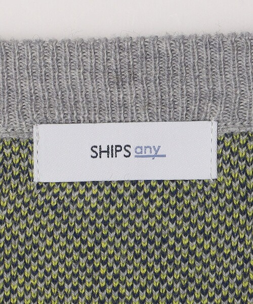 SHIPS any(シップス エニィ)の「SHIPS any: 〈手洗い可能〉コットン カシミヤ パターン スウェットライク ニット◇(ニット/セーター・メンズ・ネイビー/グレー/オリーブ・LARGE/MEDIUM)」の20枚目の写真