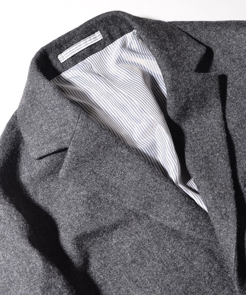 SHIPS JET BLUE（シップスジェットブルー）の「SHIPS JET BLUE: チェスターコート 15FW■（チェスターコート・メンズ・キャメル/ネイビー/チャコールグレー/オリーブ・SMALL/LARGE/MEDIUM/X-LARGE）」の8枚目の写真