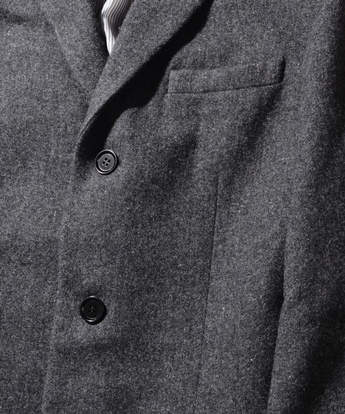 SHIPS JET BLUE（シップスジェットブルー）の「SHIPS JET BLUE: チェスターコート 15FW■（チェスターコート・メンズ・キャメル/ネイビー/チャコールグレー/オリーブ・SMALL/LARGE/MEDIUM/X-LARGE）」の13枚目の写真