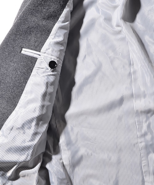 SHIPS JET BLUE（シップスジェットブルー）の「SHIPS JET BLUE: チェスターコート 15FW■（チェスターコート・メンズ・キャメル/ネイビー/チャコールグレー/オリーブ・SMALL/LARGE/MEDIUM/X-LARGE）」の10枚目の写真