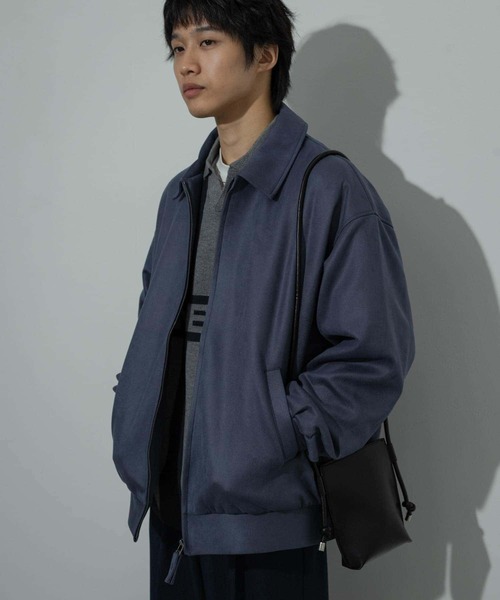 SENSE OF PLACE by URBAN RESEARCH（センスオブプレイスバイアーバンリサーチ）の「『ユニセックス』ツイルスエードタッチZIPブルゾン（ブルゾン・メンズ・ブルー/ブラック/ブラウン・MEDIUM/LARGE）」の21枚目の写真