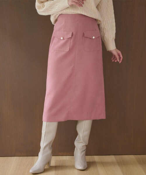 【セール】【洗える】フラップポケット スカート（スカート）｜Feroux（フェルゥ）