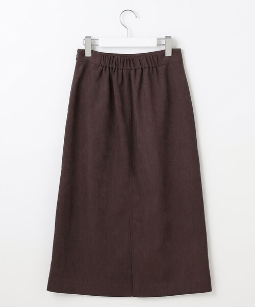 Feroux（フェルゥ）の「【洗える】フラップポケット スカート（スカート・レディース・ピンク系/ダークブラウン系/アイボリー系・1/2）」の5枚目の写真