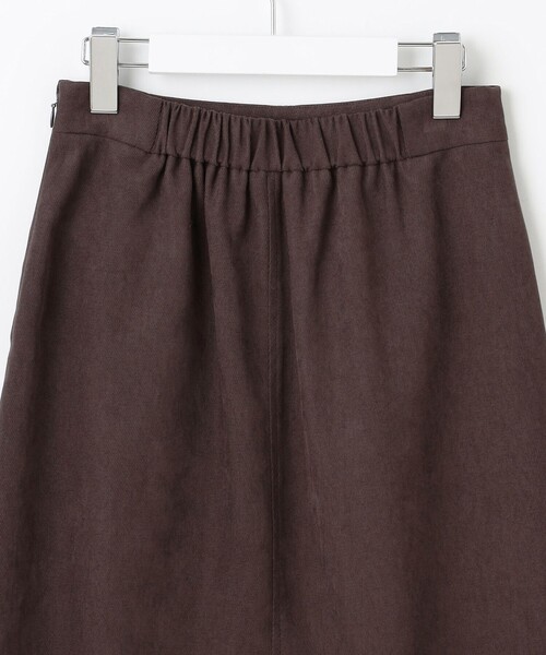 Feroux（フェルゥ）の「【洗える】フラップポケット スカート（スカート・レディース・ピンク系/ダークブラウン系/アイボリー系・1/2）」の4枚目の写真