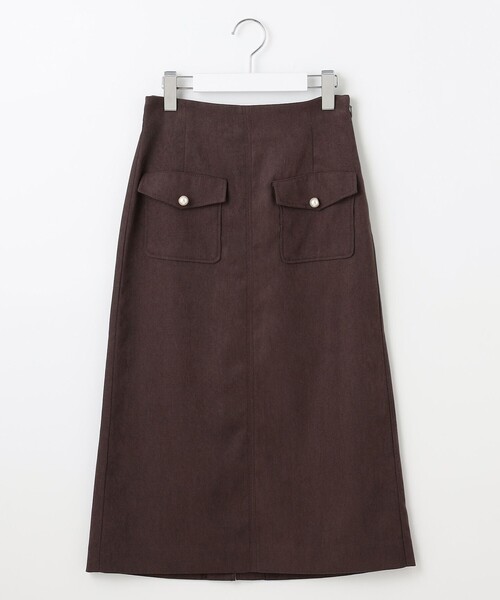 Feroux（フェルゥ）の「【洗える】フラップポケット スカート（スカート・レディース・ピンク系/ダークブラウン系/アイボリー系・1/2）」の19枚目の写真